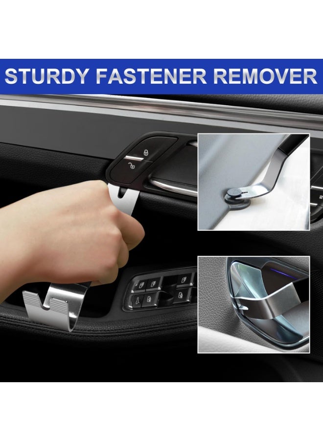 YelaJoy 12 PCS AutoTrim Removal Tool Kit, Metal Pry Tool Auto Fastener Remover Pry Bar Set Trim Remover Kits for Vehicle Door Panel, Audio Radio Panel, Dashboard Repair Kit - Image 3